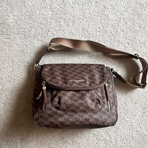 Karl Lagerfeld Handbags - 🤎✨ Karl Lagerfeld Paris Monogram Crossbody Bag ✨🤎 *cross-listed*